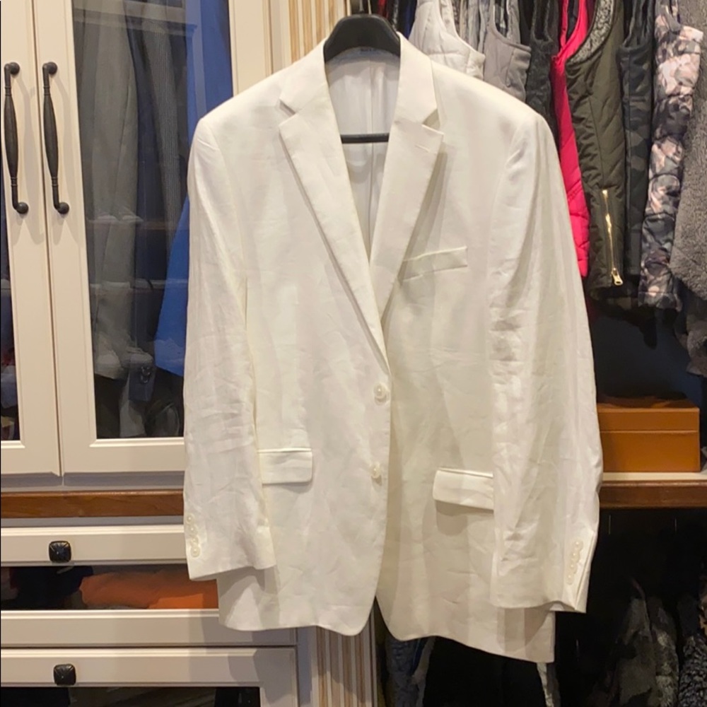White mens Ralph Lauren Lien Sports Coat